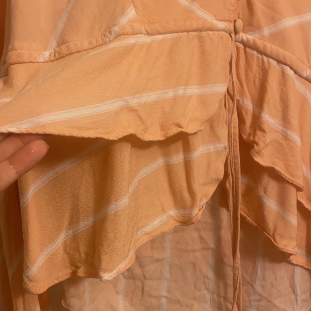 Free People Ruffle Tie Up Top - Picture 4 of 10